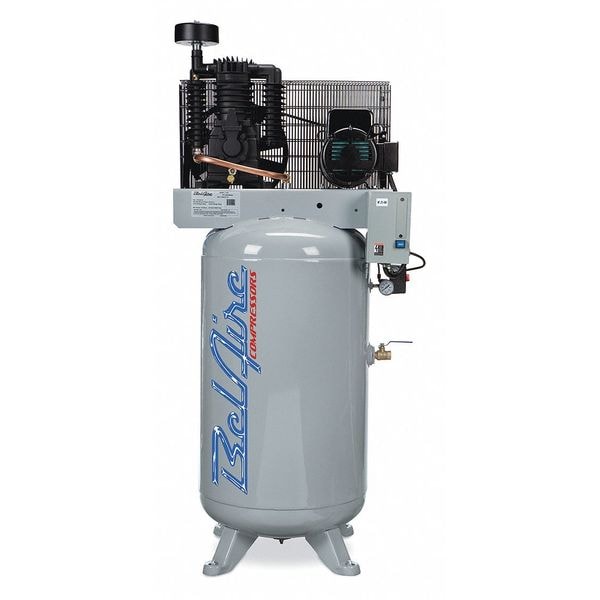 Air Compressor, Vrtical, 5HP, 80gal, 1-Phase