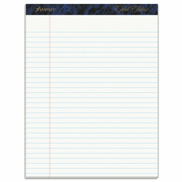 White Legal Wide Rule Pad, Pk12