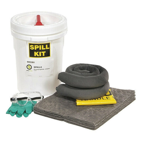 Spill Kit, Bucket, Universal, 16-3/4