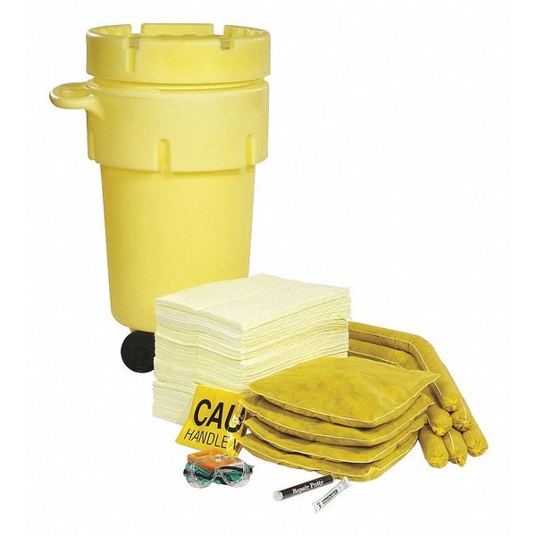 Spill Kit, Wheeled Drum, Chemical/Hazmat
