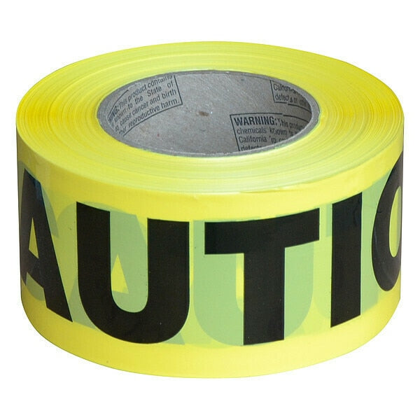 Barricade Tape,caution,yllw,roll 3" (12