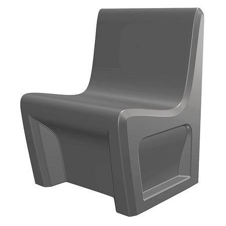 Chair,rectangular,24" W X 24" L,gray (1