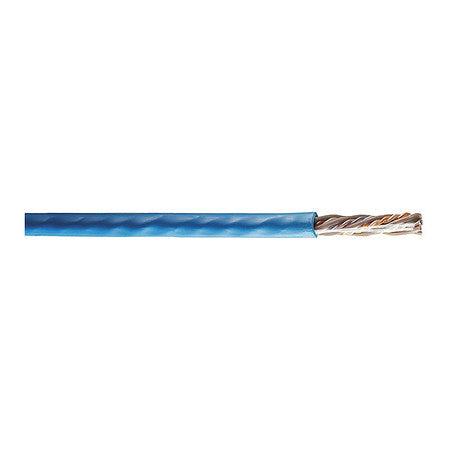 Data Cable,cat 6a,23 Awg,1000ft,blue (1