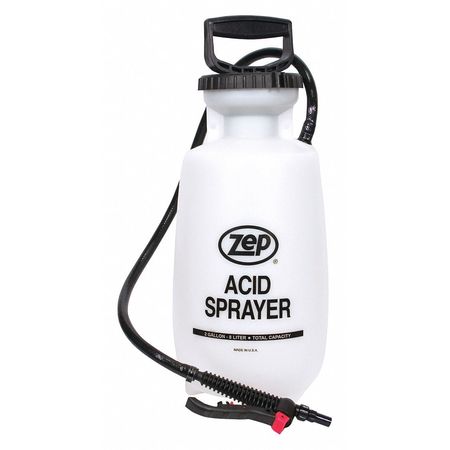 2 gal. Acid Sprayer, Polymer Tank, Cone Spray Pattern, 40