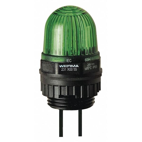 Warning Light, Green, Panel/Conduit Mount