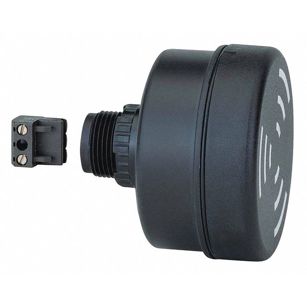 Warning Sounder Light, Black, 2-53/64