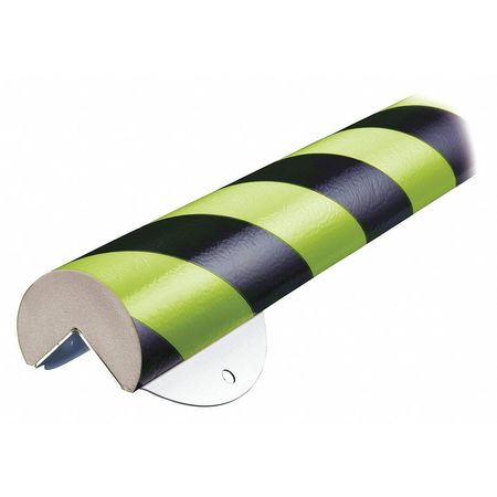 Corner Guard,rounded,fluorescent Bk/yl (
