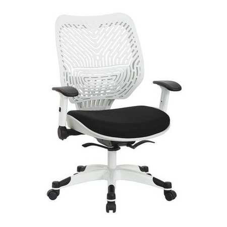 Desk Chair,mesh,black,18" To 22" Seat Ht