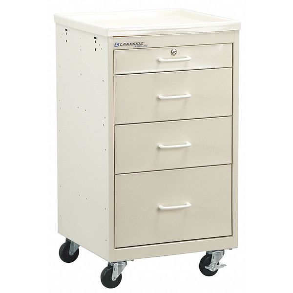Bedside Cart,beige Cabinet (1 Units In E