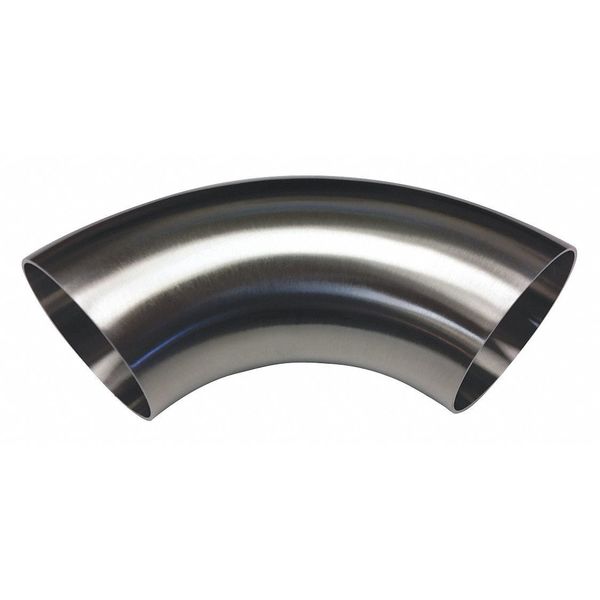 Elbow,1" Tube Size,2" L,metal,butt Weld
