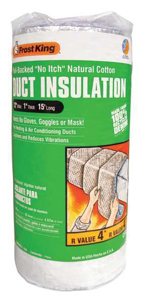 Duct Insulation,cotton,15 Ft. L (1 Units