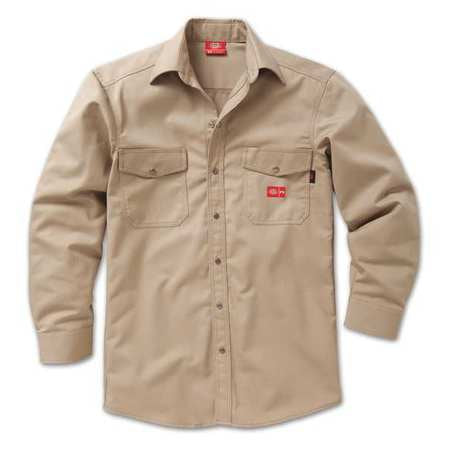 Fr Snap Front Shirt,s,khaki (1 Units In