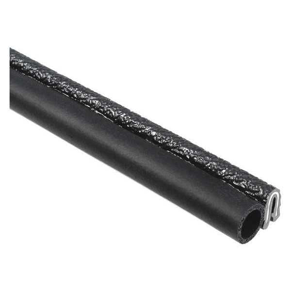 Trim Seal, EPDM, 25 ft Length, 0.58 in Overall Width, Style: Trim with a Top Bulb