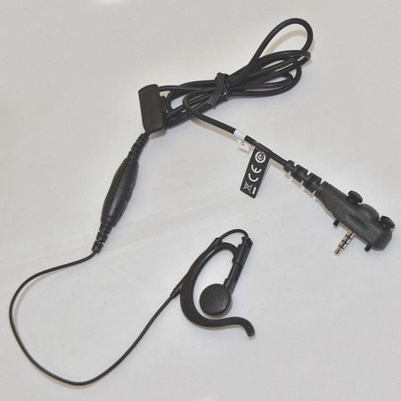 Earpiece Microphone,black,48" Cord L (1