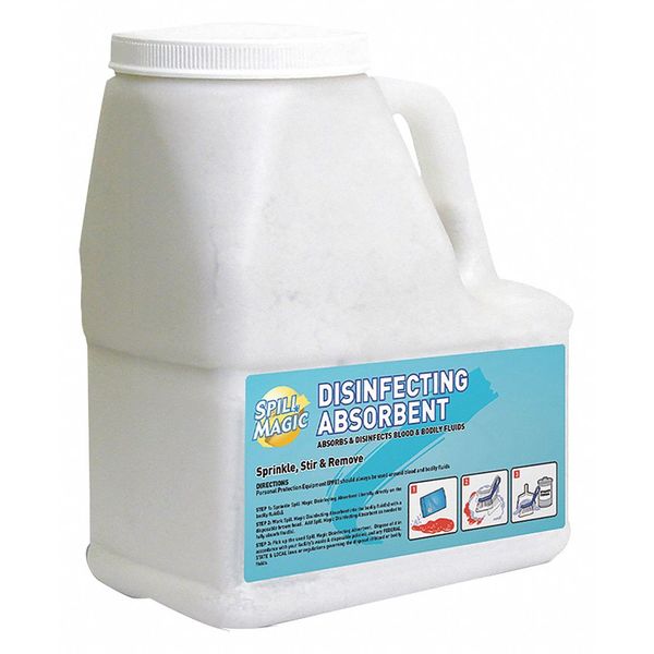 Disinfecting Absorbent,white,5" L (2 Uni
