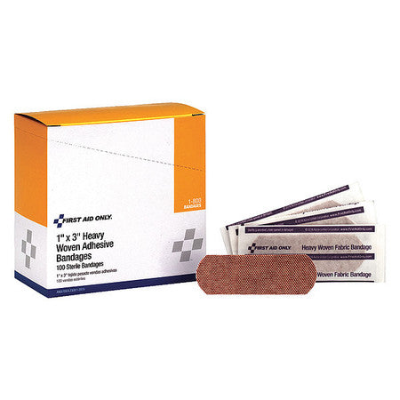 Adhesive Bandages, Beige, Fabric, PK100