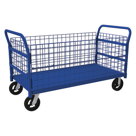 Wire Cart,24" Shelf Width,48" Shelf L (1