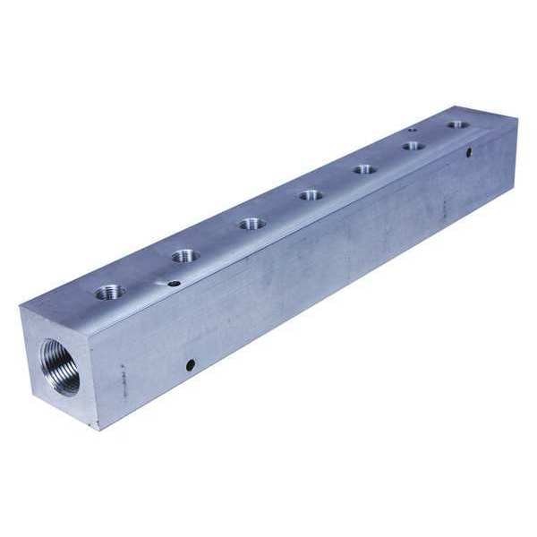 Manifold, Aluminum, 7 Outlets, 16-1/2