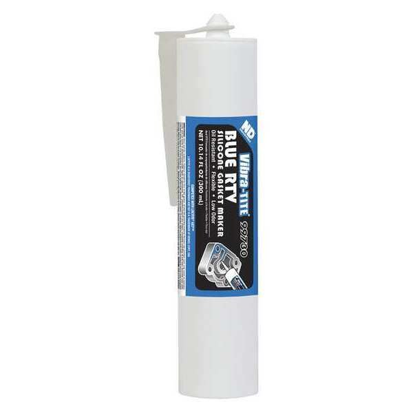 Silicone Gasket Sealant, 300 mL, Blue, Temp Range -65 to 500 Degrees F