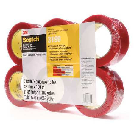 Carton Sealing Tape,100m L,48mm W,pk6 (1