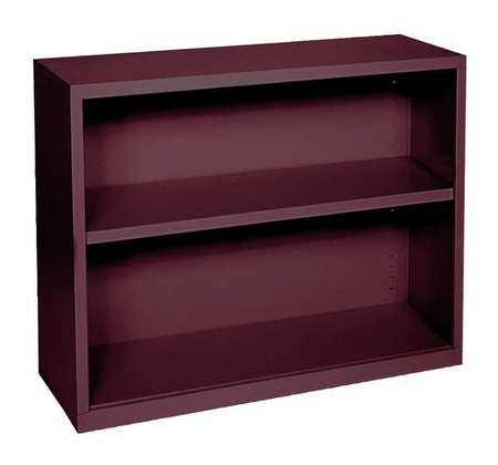 Bookcase,vertical,elite,1,burgundy,steel