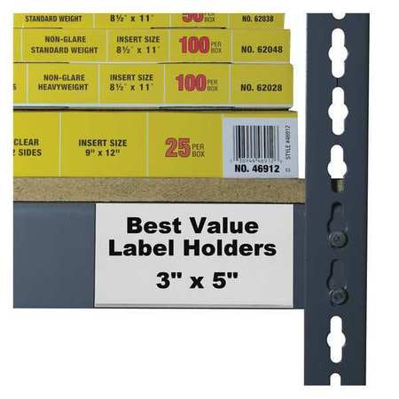Label Holder,self Adhesive,3"l,pk50 (1 U