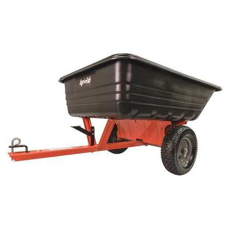 Dump Carts,black/orange,800 Lb.,32" H (1