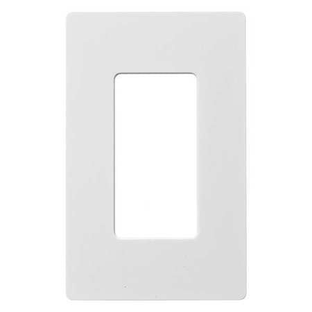 Wall Plate,white,1 Gang,smooth,snap-on (