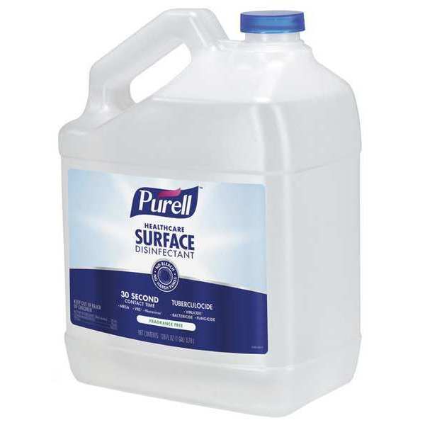 Healthcare Surface Disinfectant, 1 gal. Bottle, Fragrance Free, PK4