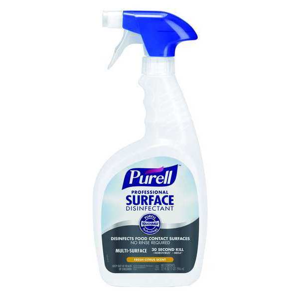 Healthcare Surface Disinfectant, 32 oz. Trigger Spray Bottle, Citrus Scent, PK6