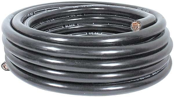 Battery Cable,1/0,1 Cond,25 Ft,black (1