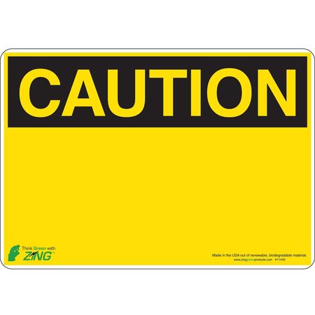 Caution Sign,7 X 10in,yel/bk,blk,surf (1