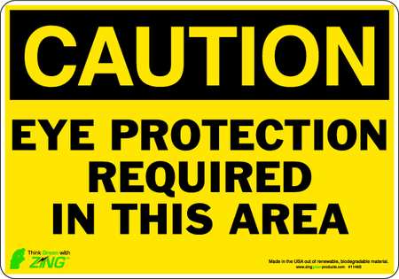 Caution Sign,7 X 10in,bk/yel,eng,text (1