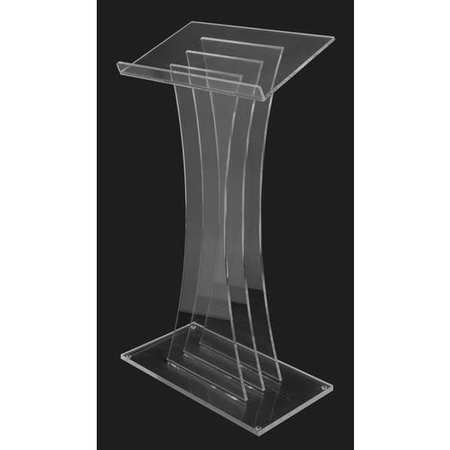 Acrylic Lectern,clear 3-pane (1 Units In