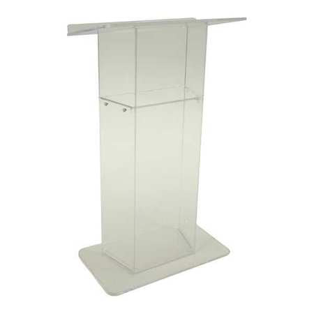 Frosted Acrylic Wing Lectern,w/shelf (1