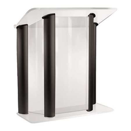 Post Lectern,frosted Acrylic 4 Black (1
