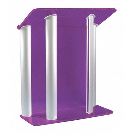 Tinted Acrylic Lectern,4 Silver Post (1