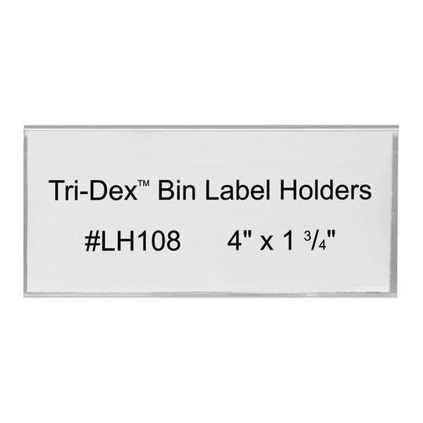 Bin Label Holders,4x1-3/4",pk25 (1 Units