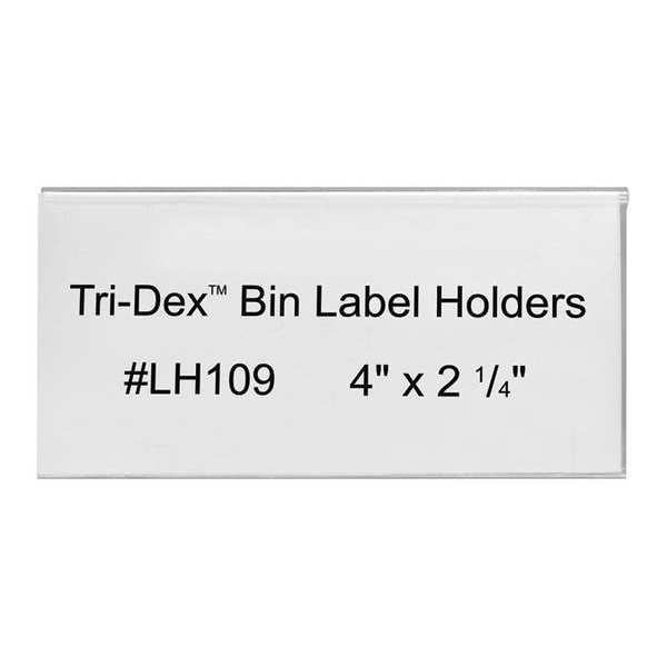 Bin Label Holders,4x2-1/4",pk25 (1 Units
