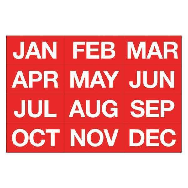 Months Of The Year,white/red (2 Units In