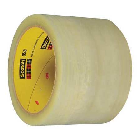 Carton Sealing Tape,3x55 Yd.,clear,pk6 (