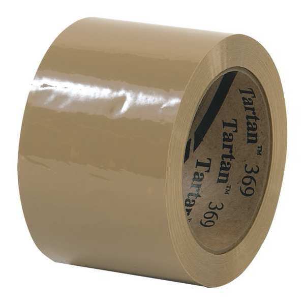 Carton Sealing Tape,3x110 Yd.,tan,pk6 (1