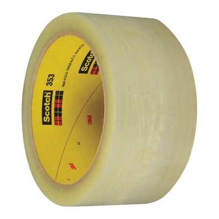 Carton Sealing Tape,2x55 Yd.,clear,pk6 (