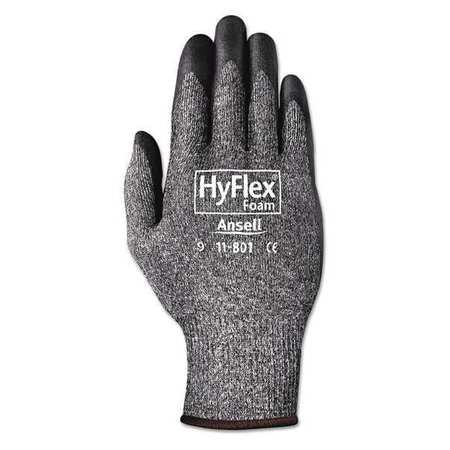 Foam Gloves,gray/black,size 10,pk12 (1 U