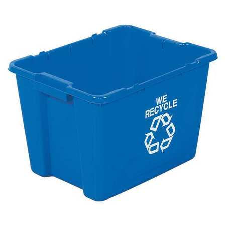 Recycling Bin,14 Gal.,blue (1 Units In E