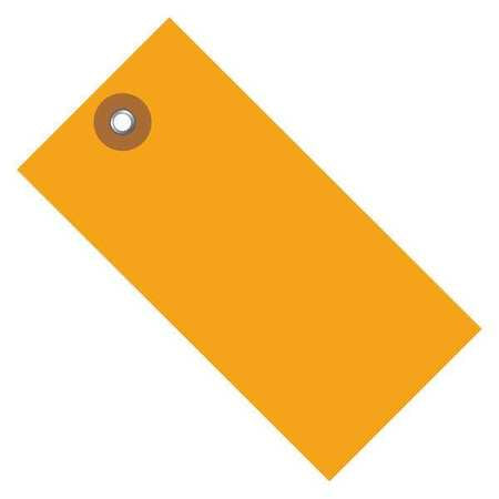 Shipping Tag,3 1/4x1 5/8",orange,pk100 (