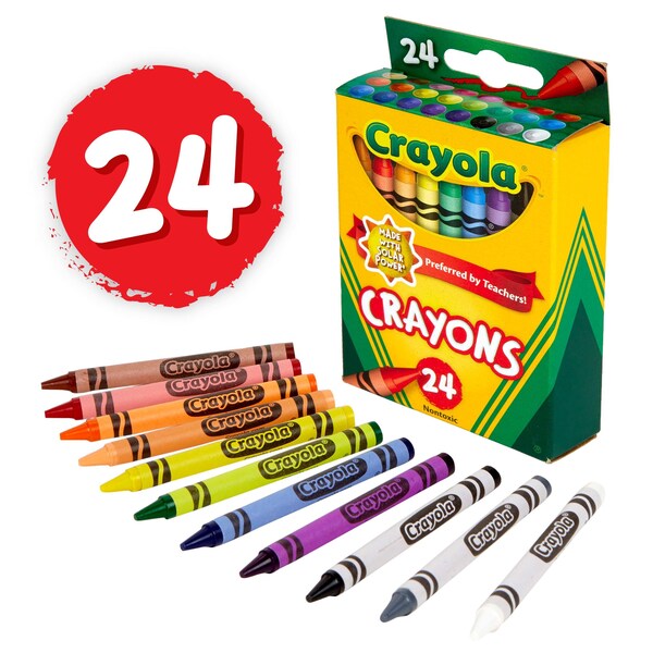 Crayon, Classic Color, Assorted, PK24