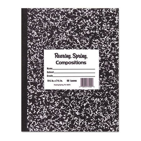 Composition Book,50sheet,wide,black (1 U