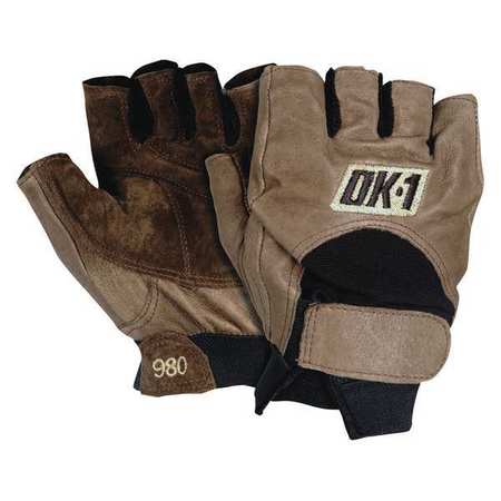 Half-finger Impact Gloves,m,pk2 (1 Units