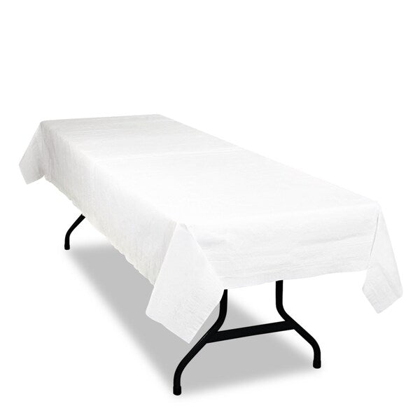 Poly Tissue Table Cover, 54x108, White, PK6